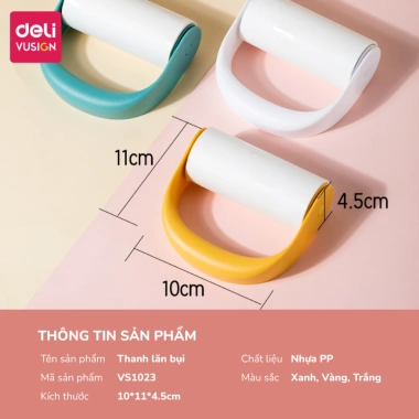 Cây Lăn Bụi Deli 10cm Quần Áo và Sofa - Thay Lõi Loại Lông Chó Mèo, 61.000 VND 7 Cây Lăn Bụi Deli 10cm Quần Áo và Sofa - Thay Lõi Loại Lông Chó Mèo, 61.000 VND 7