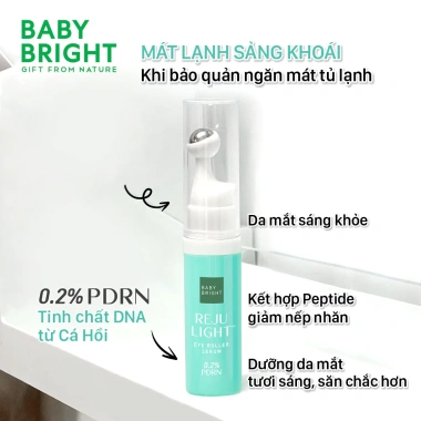 Cây Lăn Mắt Baby Bright Rejulight Dưỡng Trắng Mờ Thâm Serum 7ml Giá 139k 7 Cây Lăn Mắt Baby Bright Rejulight Dưỡng Trắng Mờ Thâm Serum 7ml Giá 139k 7