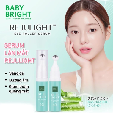 Cây Lăn Mắt Baby Bright Rejulight Dưỡng Trắng Mờ Thâm Serum 7ml Giá 139k