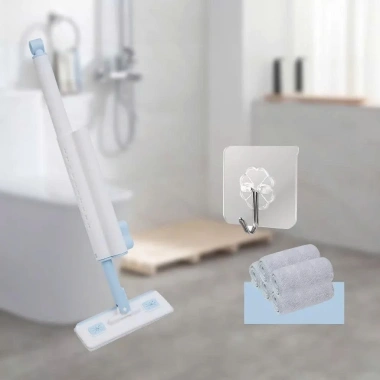 Cây Lau Bàn Bếp Đa Năng Đầu Chổi Xoay 360 Gạt Nước Tiện Lợi - Giá 115.000₫