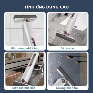 Cây Lau Bàn Bếp Mini 25cm Tự Vắt Thông Minh Bọt Biển Siêu Thấm Gập Gọn 9.500₫