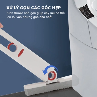 Cây Lau Bàn Bếp Mini 25cm Tự Vắt Thông Minh Bọt Biển Siêu Thấm Gập Gọn 9.500₫