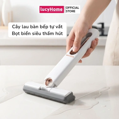Cây lau bàn bếp mini tự vắt thông minh, bọt biển đa năng, thấm hút sạch vết bẩn - 32.000đ