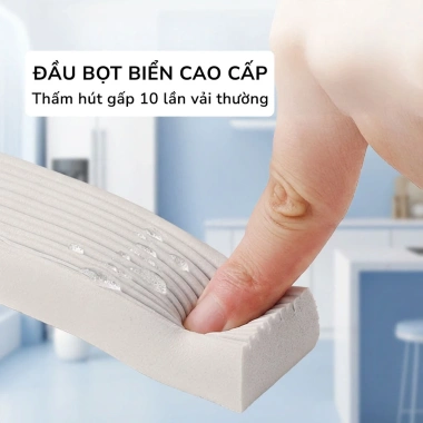 Cây lau bàn bếp mini tự vắt thông minh, bọt biển đa năng, thấm hút sạch vết bẩn - 32.000đ