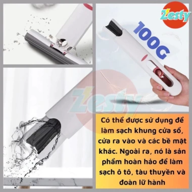 Cây Lau Bàn Bếp Mini Tự Vắt Thông Minh - Bột Biển Siêu Thấm, Gập Gọn, Lau Sạch Nhanh, Giá 26.000 VND