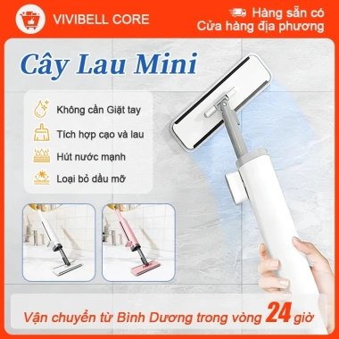 Cây lau bàn bếp tự vắt 2 miếng, gạt nước mini - Giao trong 24h, chỉ 139.000 VND