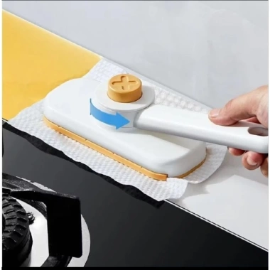 Cây Lau Bếp Kẹp Giấy Thông Minh Xoay 360° - Tự Gắp Giấy Dùng 1 Lần, Tiết Kiệm Thời Gian, Đánh Bay Bụi Nhờ Độ Bảo Quản Cao