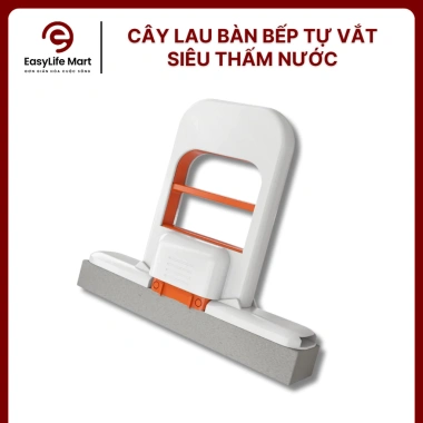 Cây lau bếp mini thông minh tự vắt, bọt biển siêu thấm, cán vuông - 20.999₫