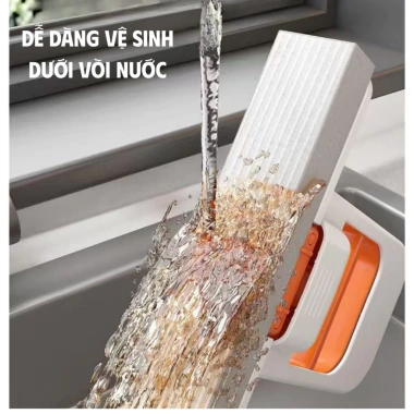 Cây lau bếp mini thông minh tự vắt, bọt biển siêu thấm, cán vuông - 20.999₫