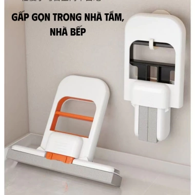 Cây lau bếp mini thông minh tự vắt, bọt biển siêu thấm, cán vuông - 20.999₫