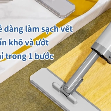 Cây lau bếp tự vắt mini xoay 360 - Lau kính, lau nhà tiện lợi, giá chỉ 129.000đ