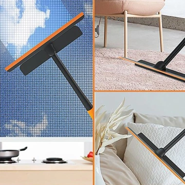 Cây lau cửa kính đa năng 3in1 - gạt silicon xoay 360°, giá chỉ 34.310₫