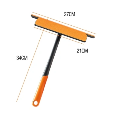 Cây lau cửa kính đa năng 3in1 - gạt silicon xoay 360°, giá chỉ 34.310₫