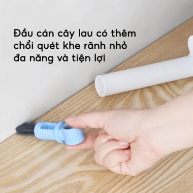 Cây Lau Đa Năng Tự Vắt 2 Trong 1 YATASMART - Lau Bàn, Bếp, Đầu Chổi Xoay Gạt Nước