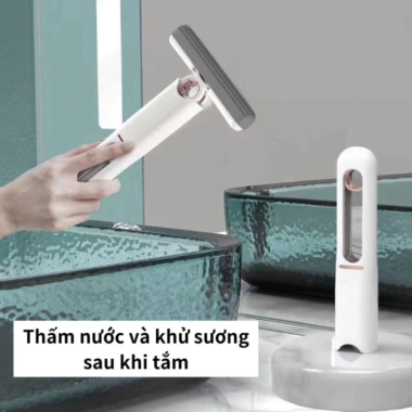 Cây Lau Đa Năng Tự Vắt Thông Minh Chổi Lau Kính Nhỏ Gọn Thấm Hút Tốt Giá 38.000đ 4
