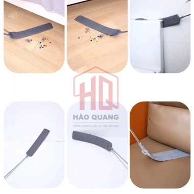 Cây Lau Khe Hẹp Kéo Dài 43cm Siêu Mỏng Chổi Lau Bụi Ghế, Giường, Gầm Tủ