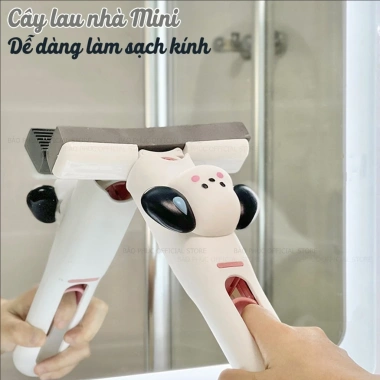 Cây lau kính mini cầm tay mút bọt biển tự vắt, gấp gọn, tiện lợi cho cửa kính, bếp, ô tô, giá chỉ 39.900 VND