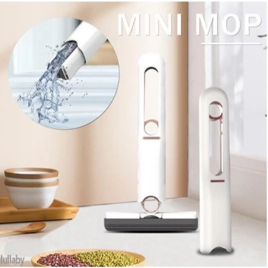 Cây Lau Kính Tự Vắt Mini Gấp Gọn - Mút Bọt Biển, Dụng Cụ Vệ Sinh Bàn, 39.000đ