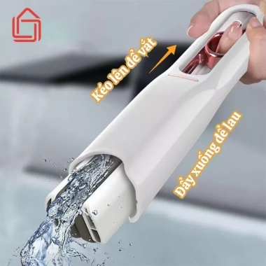Cây Lau Kính Tự Vắt Mini Gấp Gọn - Mút Bọt Biển, Dụng Cụ Vệ Sinh Bàn, 39.000đ