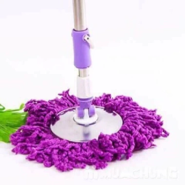 Cây lau nhà 360 độ mâm inox xả kho giá 55.000 chất liệu bền xoay trơn tru