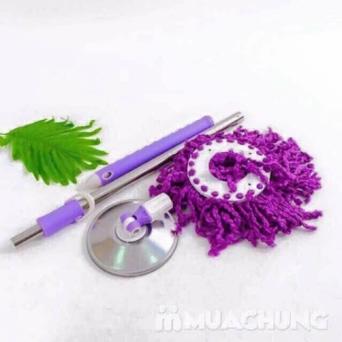 Cây lau nhà 360 độ mâm inox xả kho giá 55.000 chất liệu bền xoay trơn tru