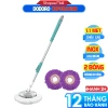 Cây Lau Nhà 360° Thân Inox Xoay Linh Hoạt - Thay Thế Mâm Inox Cao Cấp, Giao Sau Tết 79k