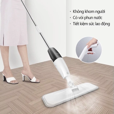 Cây lau nhà Aurora đa năng, chổi tích hợp bình xịt sương, bền bỉ, 89.000₫