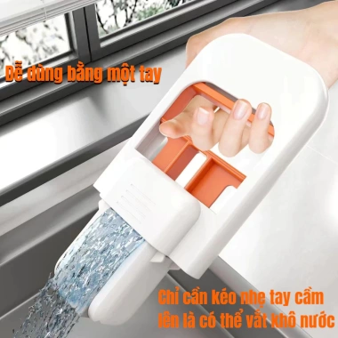 Cây Lau Nhà Bếp Mini Đầu Bọt Biển Đa Năng Linh Hoạt Thấm Hút Mạnh ABS Cao Cấp 5