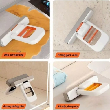 Cây Lau Nhà Bếp Mini Tự Vắt Homee.cok - Đầu Bọt Biển Siêu Thấm, Lau Nhanh Không Vệt, Gọn Nhẹ, Giá 29.000đ 5