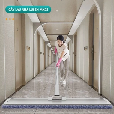 Cây lau nhà công nghiệp Lusen MX02 - Chổi đa năng cỡ lớn, bàn nhôm rộng, 249.000đ