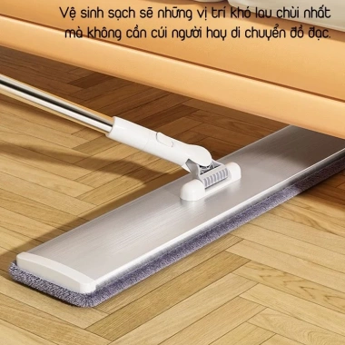 Cây lau nhà công nghiệp Lusen MX02 - Chổi đa năng cỡ lớn, bàn nhôm rộng, 249.000đ
