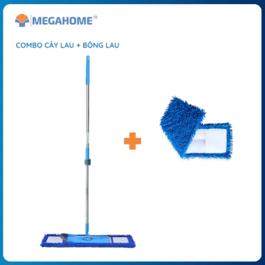 Cây lau nhà công nghiệp Megahome S6 Plus bông 60cm, khóa tăng giảm chiều cao, xoay 360 - Giảm còn 199.000đ 10 Cây lau nhà công nghiệp Megahome S6 Plus bông 60cm, khóa tăng giảm chiều cao, xoay 360 - Giảm còn 199.000đ 10