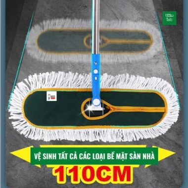 Cây lau nhà công nghiệp sợi cotton xoắn cỡ lớn - Giá 200k cho nhà hàng, khách sạn
