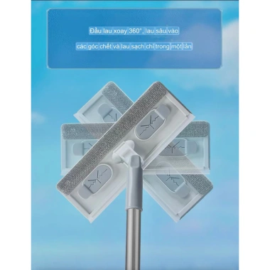 Cây Lau Nhà Đa Năng 3in1 - Lau Kính, Tường Nhà Sàn, Dễ Dàng Vệ Sinh Cửa Sổ Cao Tầng, Giá 115.000₫ 5 Cây Lau Nhà Đa Năng 3in1 - Lau Kính, Tường Nhà Sàn, Dễ Dàng Vệ Sinh Cửa Sổ Cao Tầng, Giá 115.000₫ 5