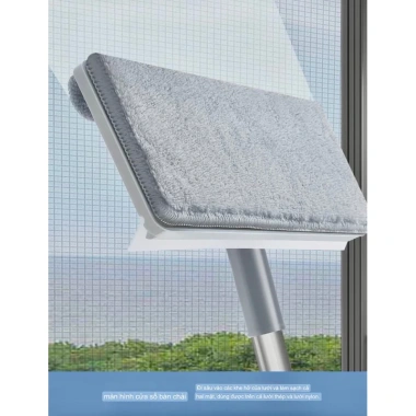 Cây Lau Nhà Đa Năng 3in1 - Lau Kính, Tường Nhà Sàn, Dễ Dàng Vệ Sinh Cửa Sổ Cao Tầng, Giá 115.000₫
