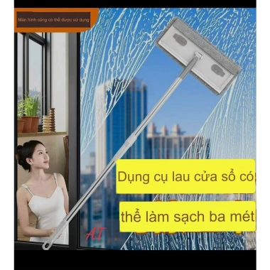 Cây Lau Nhà Đa Năng 3in1 - Lau Kính, Tường Nhà Sàn, Dễ Dàng Vệ Sinh Cửa Sổ Cao Tầng, Giá 115.000₫