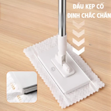 Cây Lau Nhà Đa Năng Easy Kẹp Khăn 360 - Lau Sàn & Bếp, Tiện Lợi, Giá 100.000đ 2