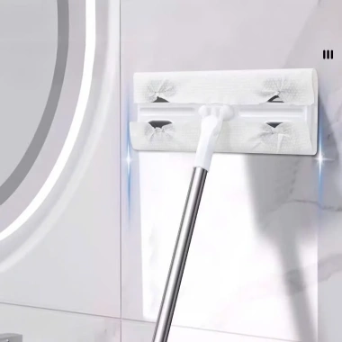 Cây Lau Nhà Đa Năng Kẹp Khăn, Tặng 1 Bịch Khan Khô Ướt - Giá chỉ 109.000 VND, giảm từ 140.610 VND