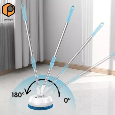 Cây lau nhà điện ướt‑khô đa năng, máy đánh bóng cho trần và phòng tắm - 556.600₫