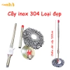 Cây lau nhà inox 360 độ kèm bông lau tím - Samba giảm giá 60k, giá gốc 78k
