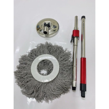 Cây Lau Nhà Inox 360 TOMAS Cao Cấp Mâm Xoay Bông Tăm Siêu Lì Giá 200.000 VND