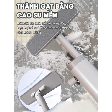 Cây Lau Nhà Mini Đa Năng Xoay 360 - Tự Vắt, Lau Kính Thông Minh, Mút Bọt Biển Siêu Thấm, Giá 150.000