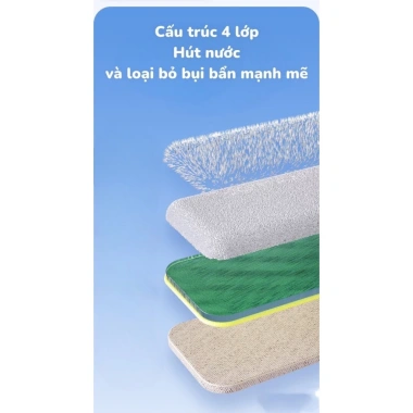 Cây Lau Nhà Mini Đa Năng Xoay 360 - Tự Vắt, Lau Kính Thông Minh, Mút Bọt Biển Siêu Thấm, Giá 150.000
