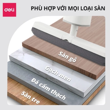Cây lau nhà mút xốp cao su tự vắt thông minh DelixVusign - Công nghệ tự vắt, siêu thấm, độ bền cao, tiện lợi, tặng 2 bóng - Giá 219.000 VND 3