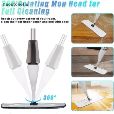 Cây Lau Nhà NS Dual Use 3 miếng tái sử dụng, lau bụi khô & ướt - Giá chỉ 203.688 VND