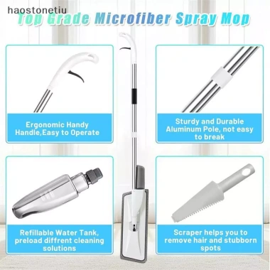 Cây Lau Nhà NS Dual Use 3 miếng tái sử dụng, lau bụi khô & ướt - Giá chỉ 203.688 VND
