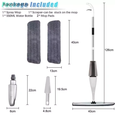 Cây Lau Nhà NS Dual Use 3 miếng tái sử dụng, lau bụi khô & ướt - Giá chỉ 203.688 VND