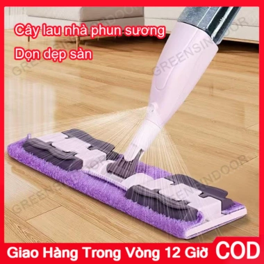 Cây lau nhà phun sương 3 trong 1 xoay 360 độ, lau ướt khô, kẹp vải 350ml - 35.500₫