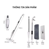 Cây Lau Nhà Phun Sương 360 độ Tự Vắt, Chổi Lau Sàn Thông Minh kèm Bình Xịt Nước 10