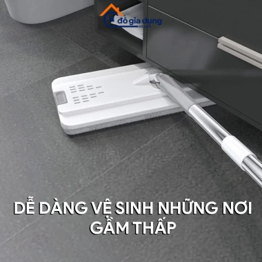 Cây Lau Nhà Thay Bàn Inox 33x12cm - Chổi Tự Vắt Thông Minh Xoay 360 do 61.646 VND